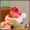 Hair Accessories Christmas Santa Claus Clips Star Elk Plush Ball Letter Duckbill Clip Xmas Tree Mesh Shiny Hairpin