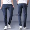 Men's Pants Classic Men's Khaki Casual Pants 2023 Nowy moda biznesowa Slim Fit Botton Stretch Spodni Męskie Ubranie marki J231028