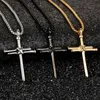 Colliers croix à ongles pour femmes et hommes, bijoux de couple en acier inoxydable pour le cou, à la mode, cadeaux de noël, de saint-valentin, pour petite amie, vente en gros