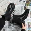 British Boots Men Platform Slip-on Weather Leather Style Trendy Trendy All-Match Casual Righten Spring and Autumn Main Push 554