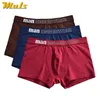 Underpants Muls Marca 3PCSSet 6Colors Penteado Algodão Boxers Curtos Homens Respirável Masculino Underwear Mens Bodysuit Sob Calça Tamanho S3XL 231027