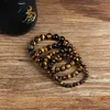 Strand Kirykle Mode Oeil De Tigre Bracelets Hommes 4-12mm Perles De Pierre D'énergie Naturelle Reiki Guérison Bracelets Pour Femme Bijoux Pulseras Cadeau