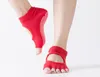 Kadınlar Yoga Sırtsız Beş Ayak Parçası Antislip ayak bileği kavrama çorapları Pilates Fitness Gym Socks Bayanlar Spor Sock1158882