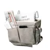 Other Home Storage Organization Bedside Hanging Bag Canvas Pocket Bedroom Magazine Pouch Diaper Caddy Toy Holder Baby Tissue Box O Dhsdh