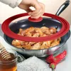 Pannor Pan Pot Kitchen Lid Cookware Wok Multifunktionellt hushållshemförsörjning Matlagningsverktyg Runt universella matstillbehör
