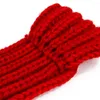 Vêtements pour chiens Collier rouge Écharpe coupe-vent Chat Tricot Bandana Po Prop Vacances Hiver Toilettage Foulard chaud pour pull