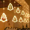 Noel Süslemeleri Led Festous Perde String Işık Noel Baba ING BAL LAMP EV YIL 2024 Noel Navidad 231027 için Noel Süslemeleri