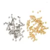 Lustre cristal argent or couleur boule à sertir fin perles Dia 2 2.5 3 Mm bouchon entretoise pour bricolage fabrication de bijoux résultats accessoires