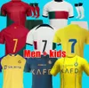 24Al Nassr FC Ronaldo Soccer Jerseys Al-Nassr 22 23 Portuguese Bruno FERNANDES DIOGO J. DANILO Portuguesa FANS Portugieser Men Kids Kit