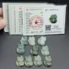 Certyfikowana Birma 100% naturalny typ Jadeite Jadeite rzeźbiony Fox Lucky Wiselant