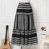 Rokken Zomer Boheemse A-lijn Rok Bloemen Patchwork Dames Casual Strand Faldas Vrouwelijke Boho Elastische Taille Vakantie Maxi