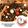 Portacandele 24 pezzi Tazza vuota Tazze natalizie decorative per la casa Menorah in ferro Barattoli in argento fai-da-te per candele