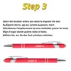 Bollpoint pennor 50st Light Metal Pen Touch Screen Office School Advertising Custom Text Gravering Laser 231027