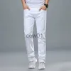 Herenbroek voor vier seizoenen Witte herenjeans Mode Casual Klassieke stijl Slanke comfortabele denimbroek Mannelijke merk Geavanceerde stretchbroek J231028