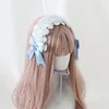 Impreza Cosplay Sweet Lolita Bonnet Nekuar Princess Hair Band Girl Bow Lace Clip Opaski B1749