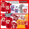 Patrick Mahomes Football Jersey Juju Smith-Schuster Isiah Pacheco Travis Kelce City Nick Bolton Chris Jones Marquez Kadarius Toney Dostosowany Jersey 4xl