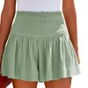 Frauen Shorts Trendy Baumwolle Mischung Plissee Rüschen Atmungsaktive Frau Sommer Sport Casual Hosen Damen Kurze Tragen