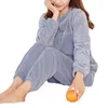 Running Sets Warm Women Sleepwear Cozy Winter Homewear 2-piece Set Of Soft Plush Pajamas For Resistant Elastic Waist Long Sleeve