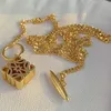 Collana di design loews Gioielli di lusso Accessori di punta Collane in oro incolore per le donne Design popolare Gioielli quadrati di alta qualità Regalo di Natale