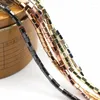 Perline 5 colori per uomo e donna moda ematite braccialetto regolabile intrecciato fai da te accessori per collana cilindrica