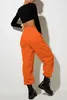 Pantaloni da donna Pantaloni sportivi solidi con coulisse Jogger Pantaloni da allenamento con fondo elastico in vita casual