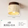 Ceiling Lights Japanese Style Wabi Sabi Yellow Cave Stone Light Modern Simple Porch Balcony Corridor Lamp For Restaurant Decor