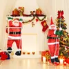 Christmas Decorations Climbing Rope Ladder Santa Claus Pendant Hanging Doll Decor Xmas Tree Ornament for Outdoor Home Festival Holiday 231027