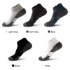 Men's Socks 5 Pairs Sports Thin Odor Resistant Sweat Absorbing Anti Slip Breathable Mesh Cotton Running Solid Color