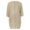 Blusas femininas elegantes cardigan topo solto mangas morcego blusa sólida confortável moda primavera outono fina camisa blusa
