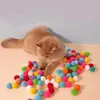Игрушки для кошек, интерактивное обучение, креативные котята, мини-помпоны, игры, эластичные плюшевые мячи, аксессуары для домашних животных 231027