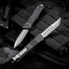 UT-COMBAT MARFIONE HELLHOUND DUBBEL ACTION MT Auto Knives D2 Blade Aviation Aluminium Handle Tactical Hunt Camp Självförsvar Räddningsficka Kniv EDC Tools
