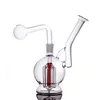 14mm femelle verre bangs conduite d'eau grand bras de bulle arbre perc recycleur conduites d'eau base stable dab plates-formes pétrolières cou courbé cire bang avec tuyau de brûleur à mazout en verre mâle le moins cher