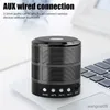 Mini altoparlanti Altoparlanti wireless Bluetooth portatili Hifi Altoparlante esterno USB impermeabile Musica Surround Bass Box Scheda microfono domestica