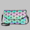 Night Women's 2024 Fashion Color Three Mansions Same Style Envelope Glow Bag Trend Changing One Shoulder Crossbody Tide
