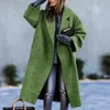 Mélanges de laine pour femmes 2023 épais chaud Style français élégant longs manteaux vestes pardessus femme surdimensionné femmes vêtements d'hiver 231027