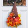 Fiori decorativi 1 pezzo cappello autunnale ghirlanda festival del raccolto ghirlanda girasole porta appesa al muro decorazione della casa del giorno del ringraziamento
