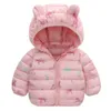 Chaquetas de invierno para bebés, chaqueta ligera para niñas, ropa exterior con capucha para niños, abrigo a prueba de viento para niños cálidos y unisex gruesos 231027