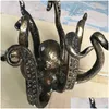 Novelty Items Octopus Mug Holder Tea Cup Large Decorative Resin Table Topper Statue Desktop Home Decoration Drop L230711 Drop Delivery Dhzqb