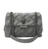 24 Sac de mode Kurt Geiger pour femmes avec tête d'aigle design sacs à chaîne en grille de diamant style étranger flip top une épaule bandoulière mode d'été européenne loisirs