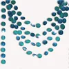 Party Decoration Emerald Blue Backdrop Decorations Teal Paper Dots Garland Hanging For Birthday Streamer Outdoor Wedding Banner Decor