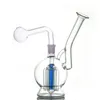 60 Stück Glas-Ölbrenner-Bong, Wasserpfeifen, Vogelkäfig-Arm, Baum-Perc, große Blase, dicke Rauchwasserpfeife, 14,4 mm, Recycler-Aschefänger-Bong mit männlichem Glas-Ölbrennerrohr