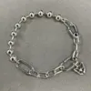 925 prata esterlina balançar metal grânulo link corrente pulseira série diy grânulo caber pan dora encantos pulseira diy jóias acessórios 592793c00