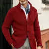 Maglioni da uomo taglie forti 4xl 5xl uomo autunno lavoro a maglia inverno cappotti caldi uomo basic top cardigan tasca design maglione maglioni 2023 231027