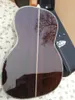 Guitare acoustique à tête fendue personnalisée OOO 100%, avec reliure d'ormeau, dessus en cèdre massif, guitare acoustique de salon