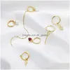 1Pc Gold Ear Cuff 925 Sterling Sier Colors Circle Earring Clipr Hoop Earrings For Kids Women Wedding Bse285 Drop Delivery Dhgarden Otgfq