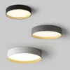 Plafonniers Lampe LED minimaliste moderne sans scintillement lumière salon chambre salle d'étude art rond métaux acrylique