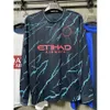 Man City Long Sleeve 23 24 Soccer Jersey Erling Haaland Phil Foden Bernardo Silva Ederson Kyle Walker Ruben Dias Manuel Akanji Mateo Kovacic Home Away