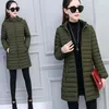 Women's Down Parkas 2023 Mom's Winter Coat Thickened Cotton Jacket Madam Parka Lightweight Slim Fit Large Size Hooded Warm Outerwear 231027