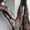 Women Socks Sexy For Cross Fishnet Pantyhose Gothic Rhombus Plaid Patterned Mesh Tight Drop