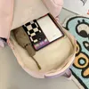 Borse da scuola Trendy Lady Kawaii Badge Bag Donna carino Laptop College Zaino Moda Donna Ragazza Viaggio Harajuku Libro